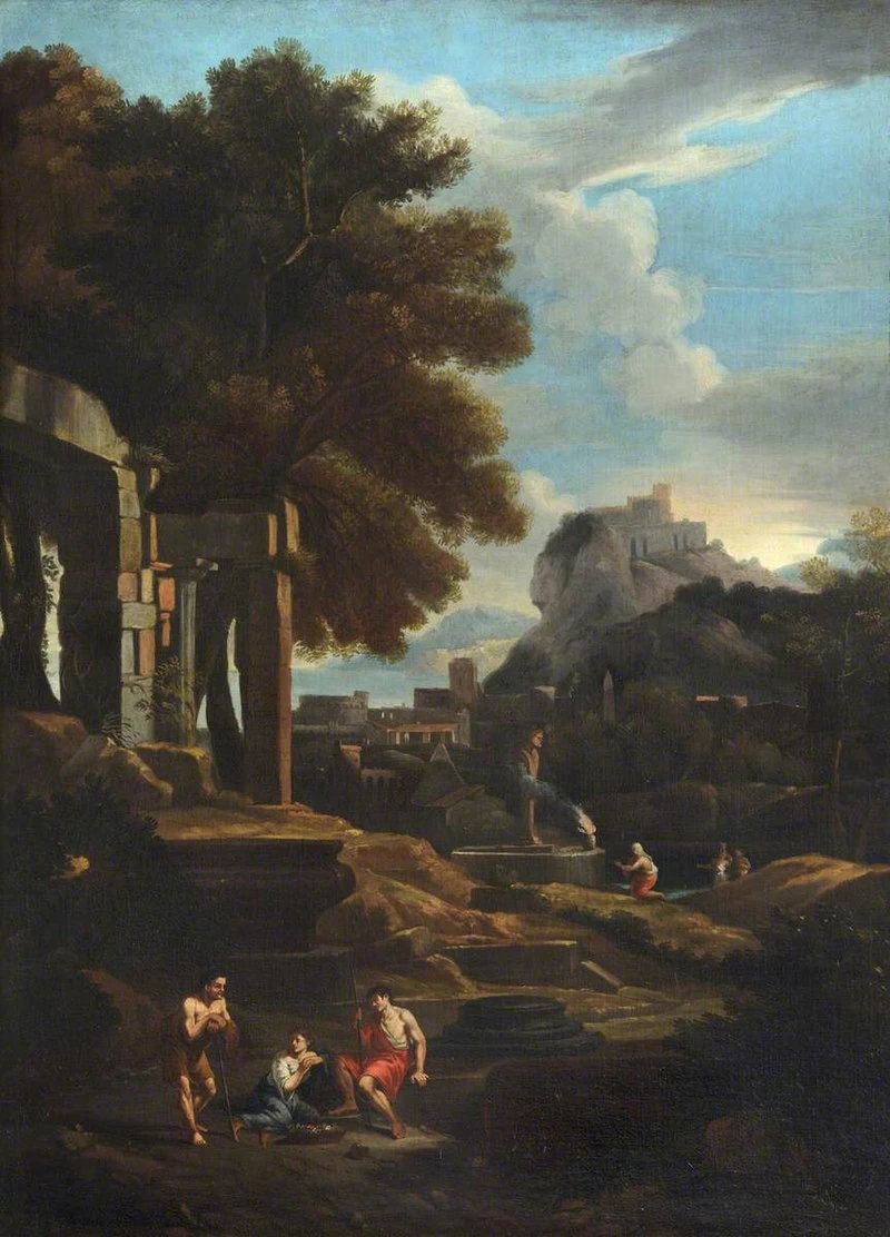 Un paesaggio classico con un sacrificio - National Trust